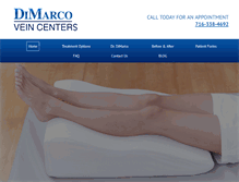 Tablet Screenshot of dimarcoveincenter.com